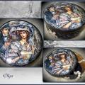 Box " Winter Rose " - Decoupage - making