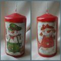 Funny Snowman - Decoupage - making