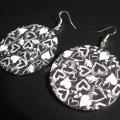 Decoupage earrings 236 - Earrings - beadwork