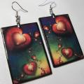 Decoupage earrings 244 - Decoupage - making