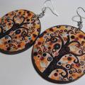 Decoupage earrings 250 - Earrings - beadwork