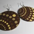 Decoupage earrings 253 - Earrings - beadwork