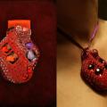 Heart-shaped brooch / necklace - Accessory - making