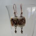 auskrai " Falling leaves " - Earrings - beadwork