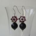 Earrings " Glass Flowers " - Earrings - beadwork