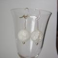 White Fairy - Earrings - beadwork