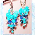 Ocean dugne_2 - Earrings - beadwork