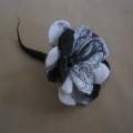 Flower black-and-white - Flowers - felting