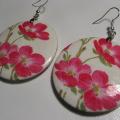 Decoupage earrings 279 - Earrings - beadwork