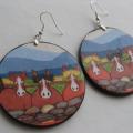 Decoupage earrings 267 - Decoupage - making