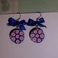 Tapeworm flowers - Earrings - beadwork