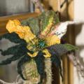 Cactus blossom (flower-brooch) - Flowers - felting