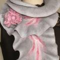 Wool scarf - Scarves & shawls - felting