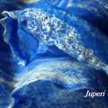 Royal blue - Wraps & cloaks - felting