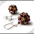 No. 272 Earrings - Earrings - beadwork