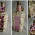 Lilac bottle - Decoupage - making