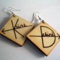 Earrings " left-right " - Accessory - making