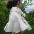 The mantle of swan - Wraps & cloaks - felting