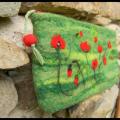 Wild poppies - Handbags & wallets - felting