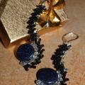 Earrings " Night " - Earrings - beadwork