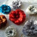 brooch / flower - Brooches - felting