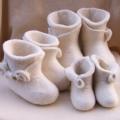 Three angels - Shoes & slippers - felting